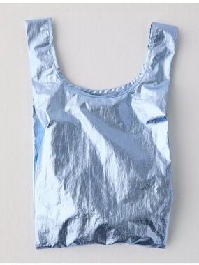 NWOT Baby Baggu Tote: BAGGU (metallic blue)